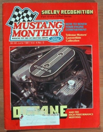MUSTANG MONTHLY 1981 JUNE - SHELBY RECOGNITION 65-70